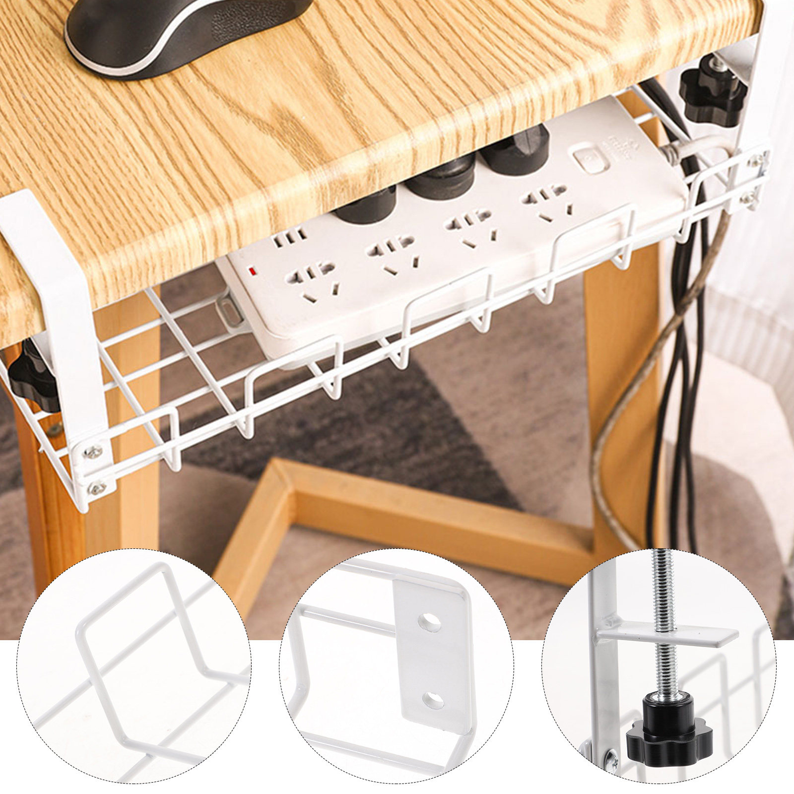 Surge Protector Rack - Under Desk Wire Storage Rack Heavy