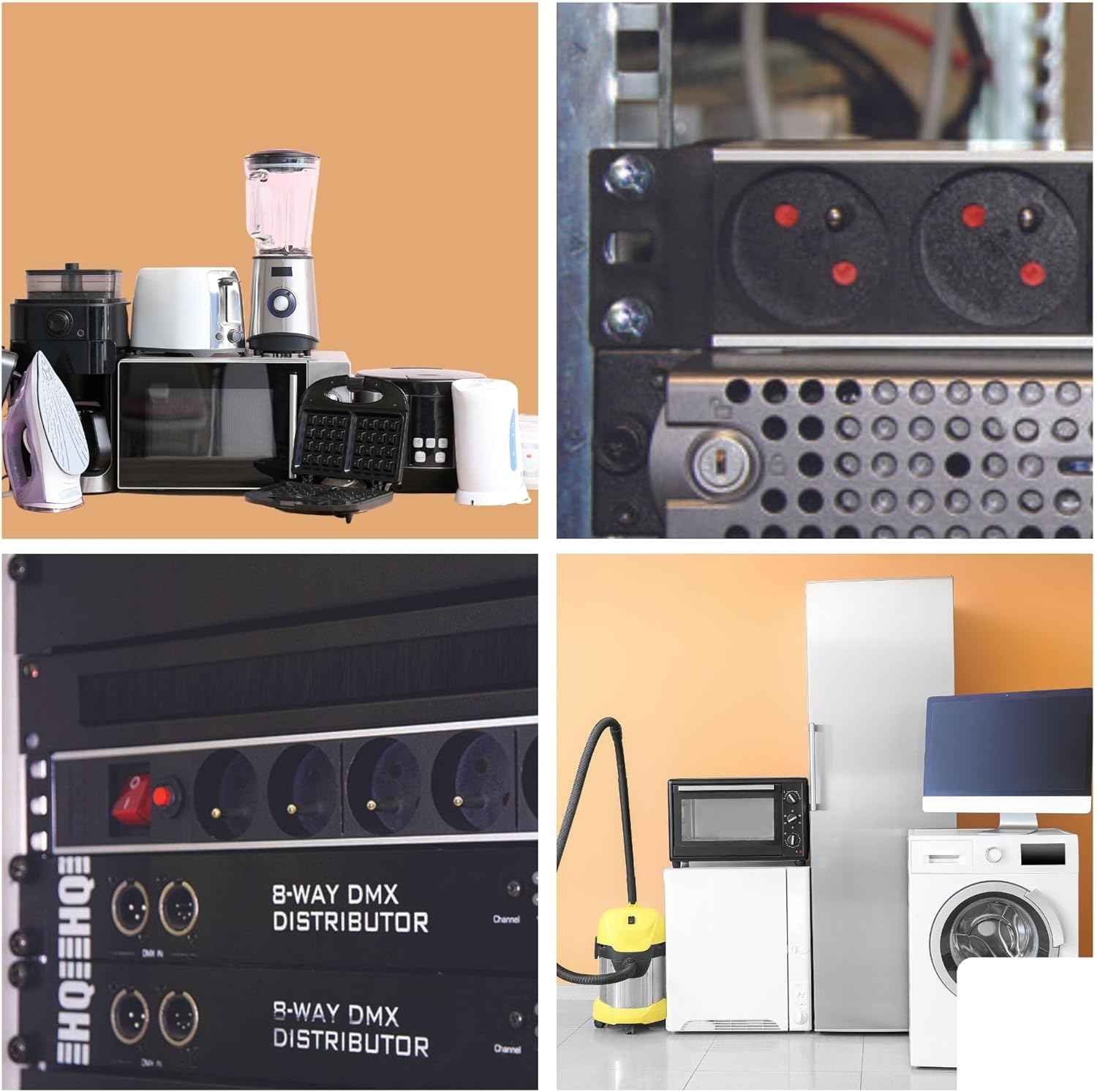 Power Strip 8 Hole Surge Prote - Surge Protector Rack 评论和价格