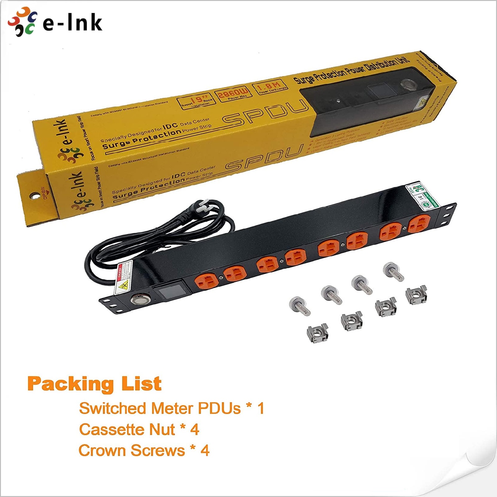 Power Distribution Unit 19'' 1 - Surge Protector Rack 评论和价格