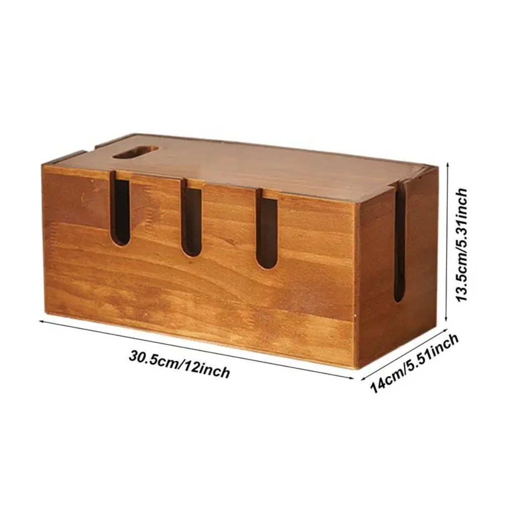 Wood Cable Organizer Box for E - Surge Protector Rack 评论和价格
