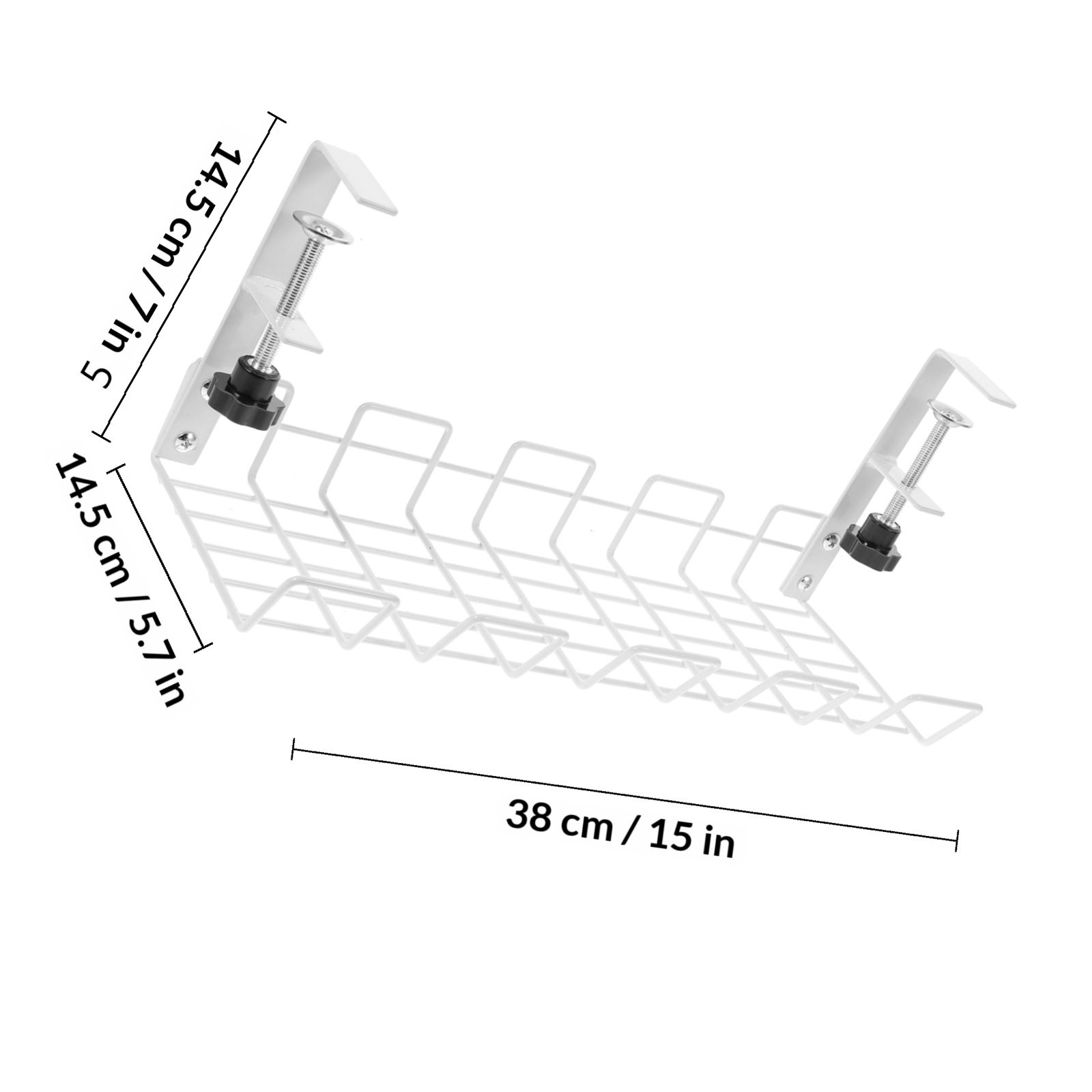 Under Desk Wire Storage Rack H - Surge Protector Rack 评论和价格