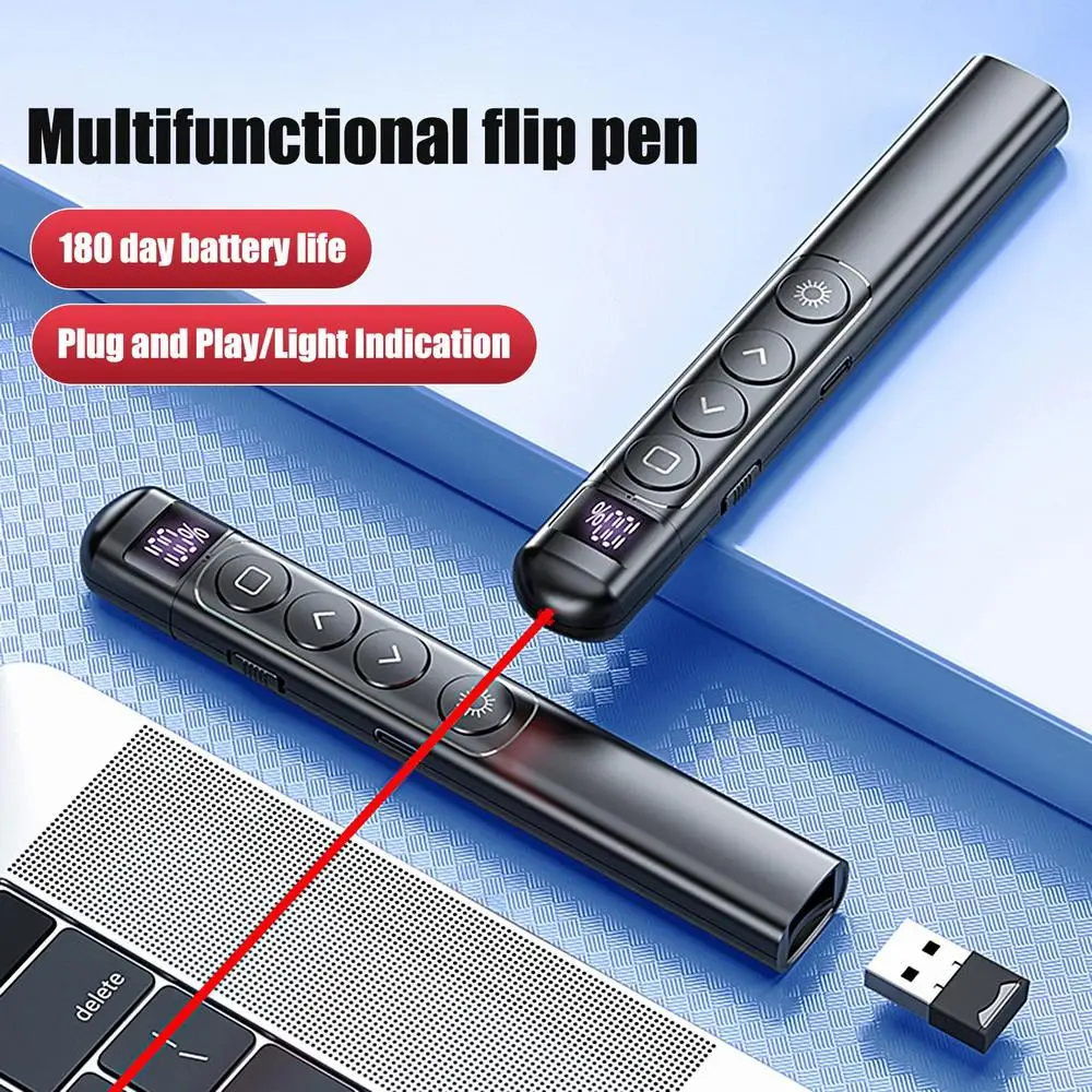 Wireless Flip-Pen Presentation - Presentation Remote Laser 评论和价格