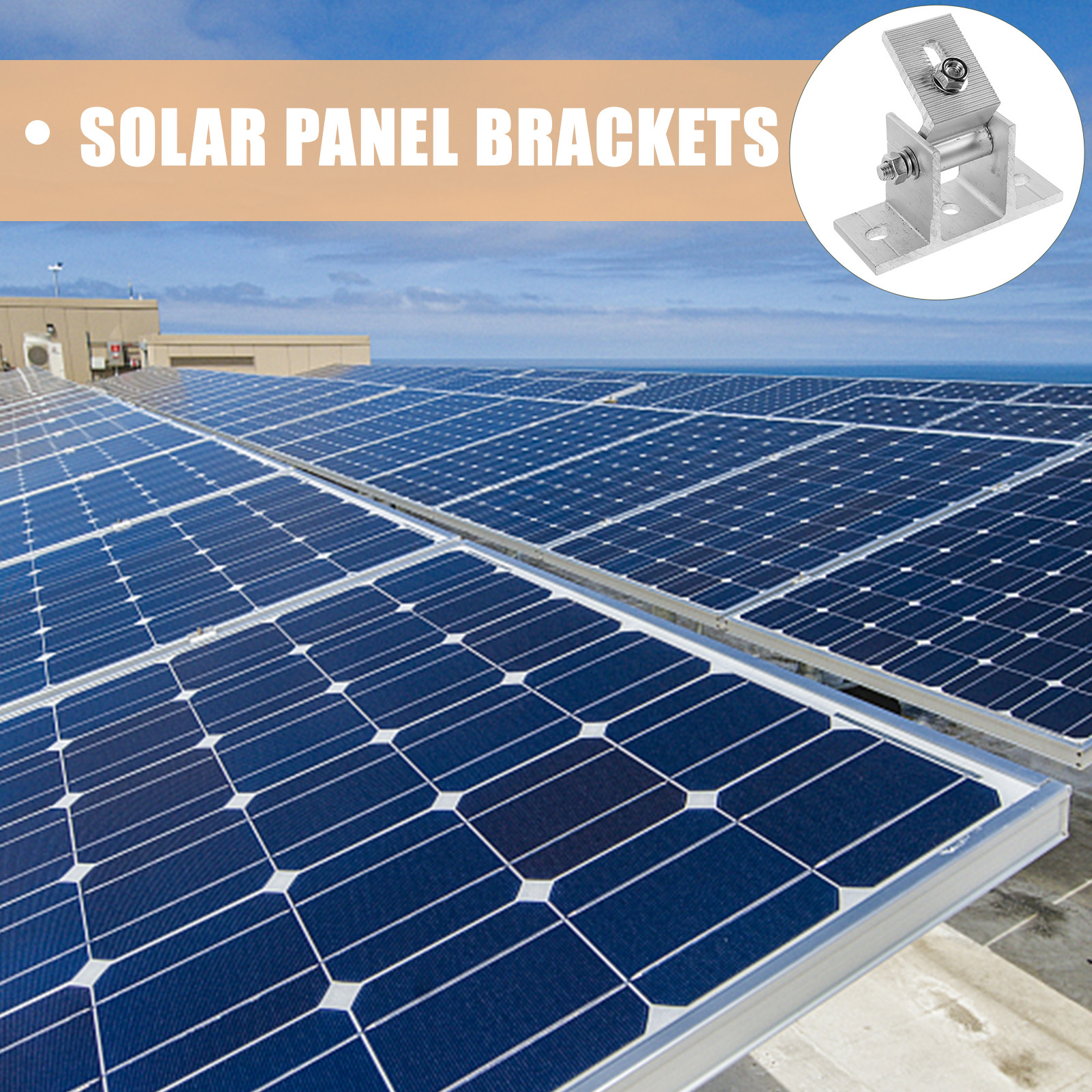 4Pcs Aluminum Alloy Solar Pane - Flat Panel Mount Tilt 评论和价格