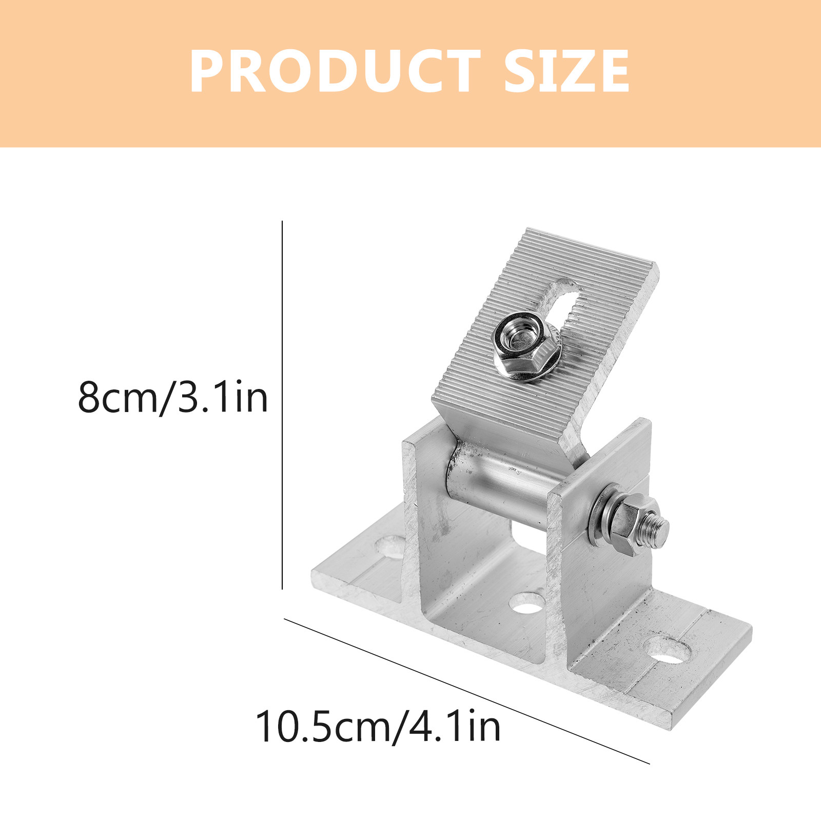 4Pcs Aluminum Alloy Solar Pane - Flat Panel Mount Tilt 评论和价格