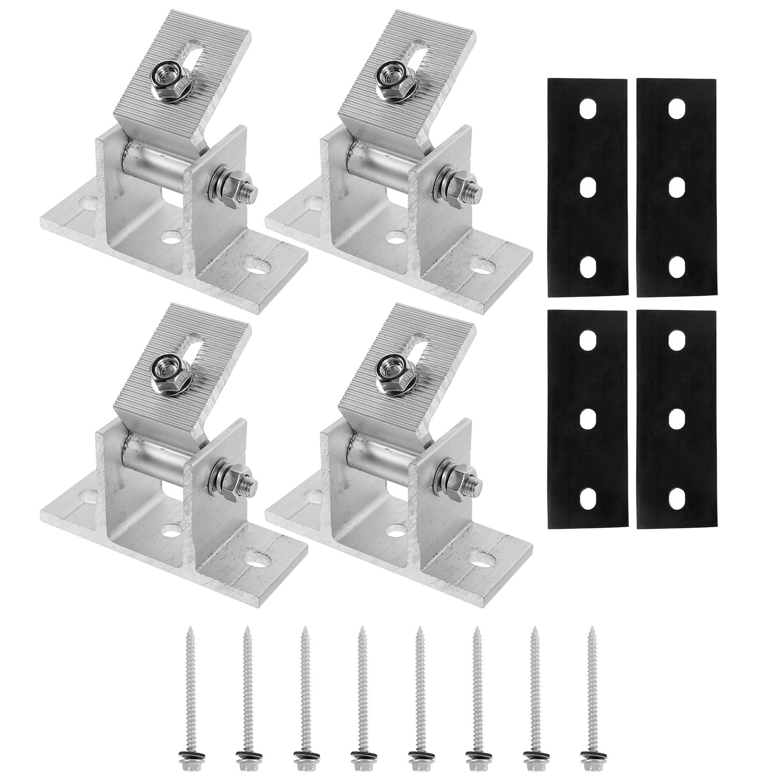 4Pcs Aluminum Alloy Solar Pane - Flat Panel Mount Tilt 评论和价格