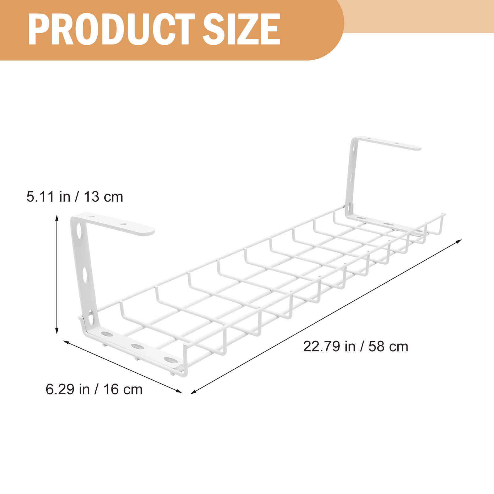 1Pcs Under Desk Cable Manageme - Surge Protector Rack 评论和价格