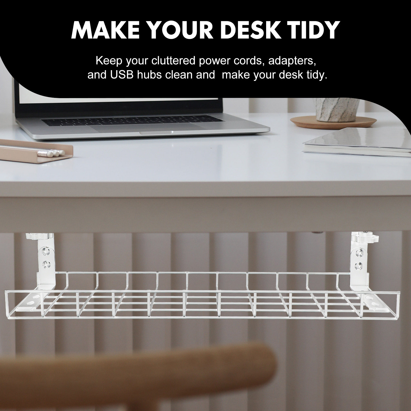 Under Desk Cable Management Tr - Surge Protector Rack 评论和价格