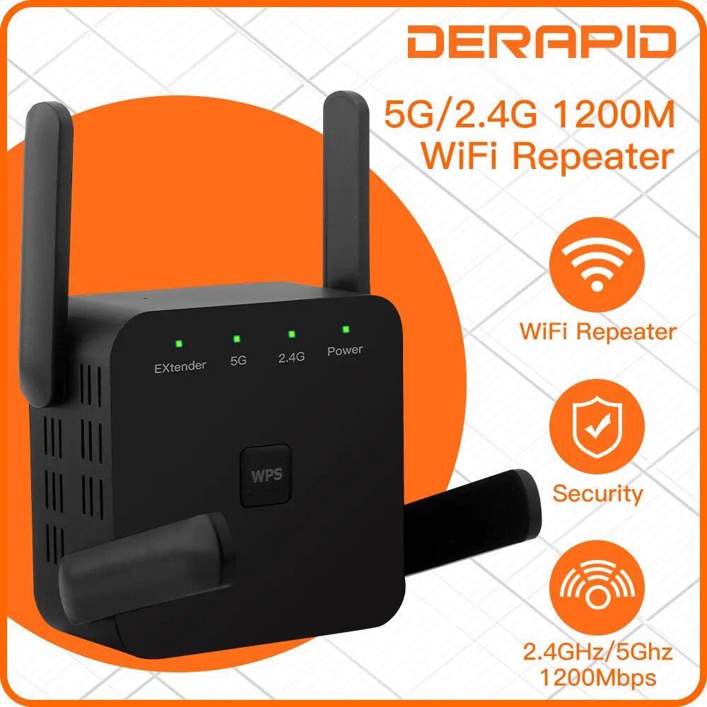 WiFi Repeater 1200Mbps 2.4GHz/ - Wifi Range Extender 评论和价格