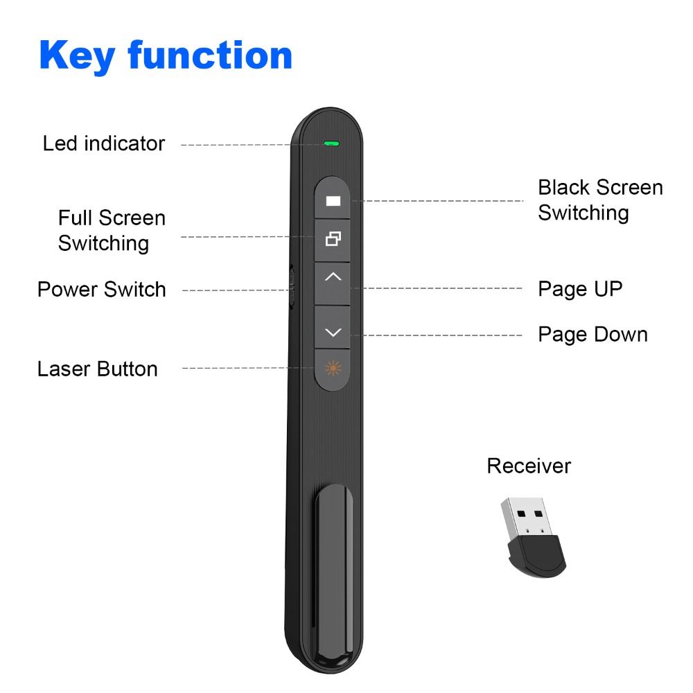 2.4GHz Wireless Presentation C - Presentation Remote Laser 评论和价格