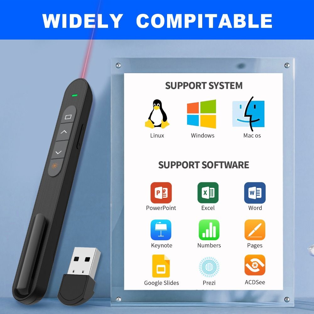2.4GHz Wireless Presentation C - Presentation Remote Laser 评论和价格