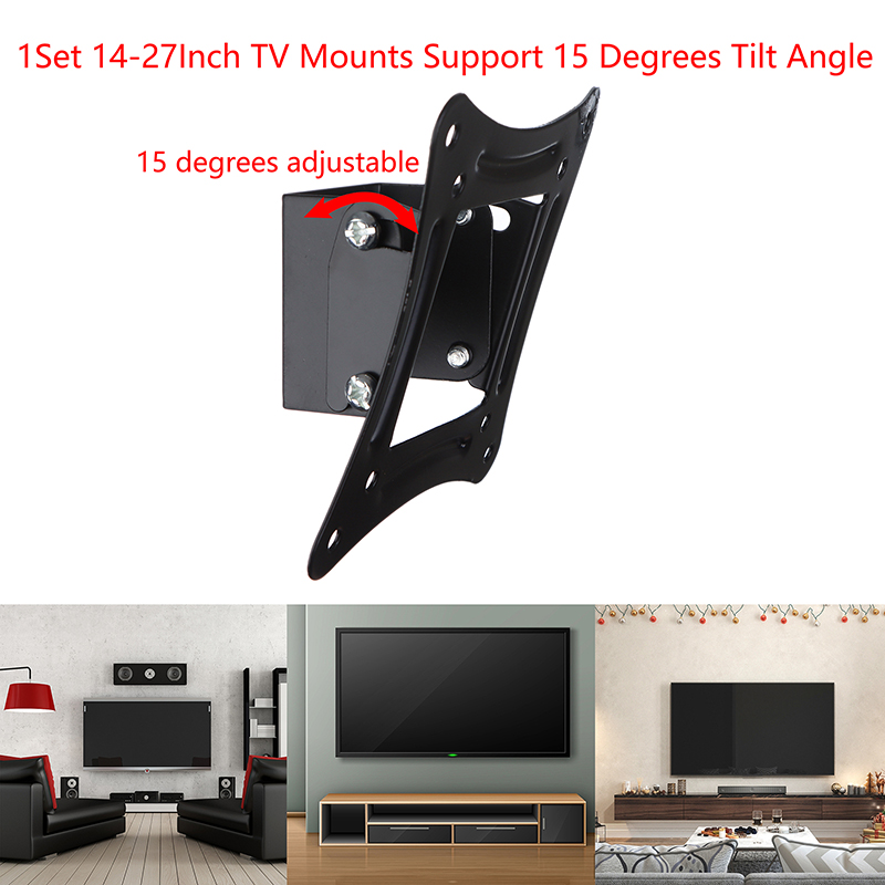 [H]1Set 14-27Inch TV Mounts LC - Flat Panel Mount Tilt 评论和价格