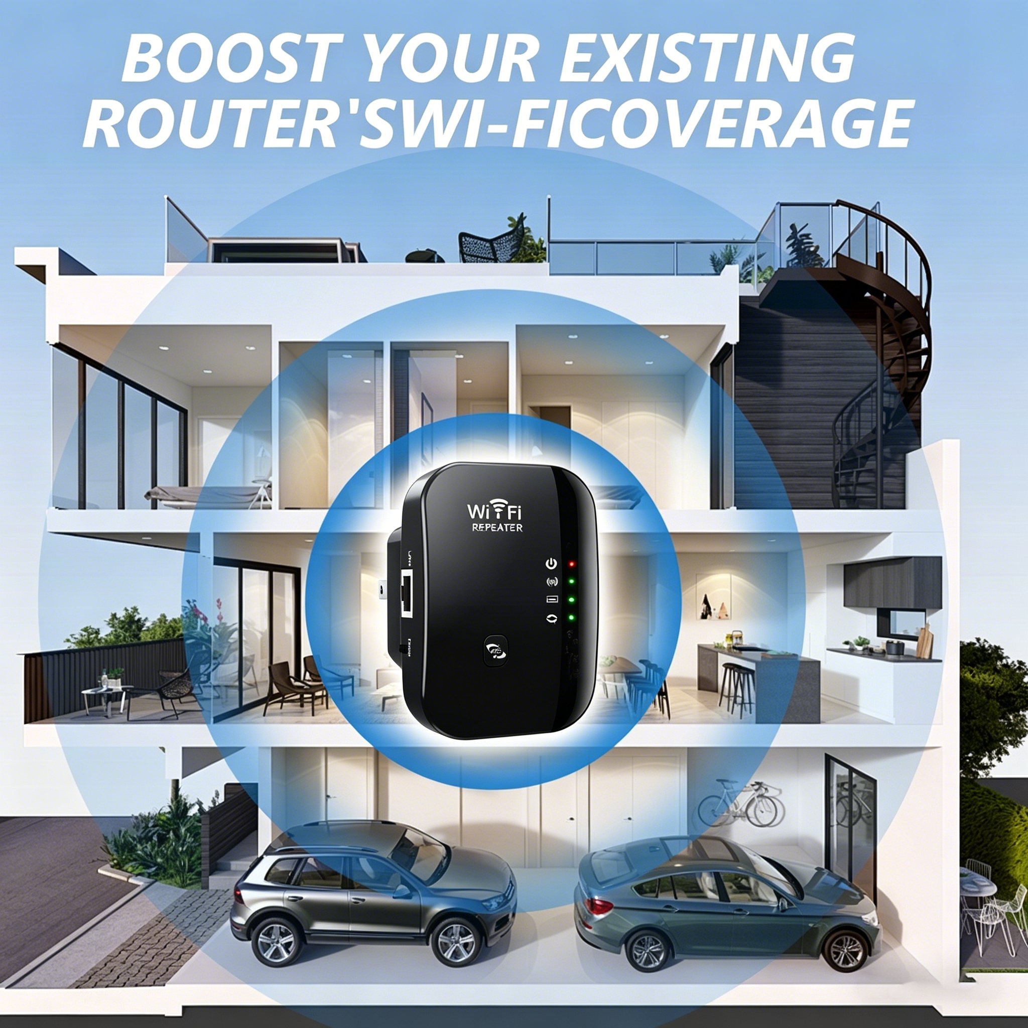 Wireless 300M 2.4GHz WiFi Rang - Wifi Range Extender 评论和价格