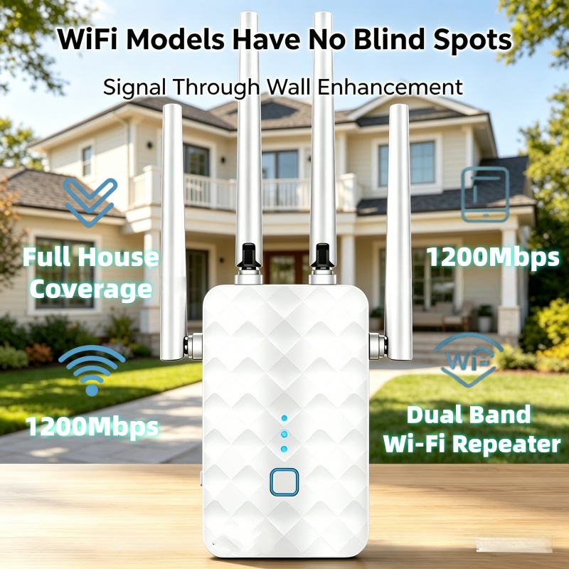 1200Mbps WiFi Repeater Wireles - Wifi Range Extender 评论和价格
